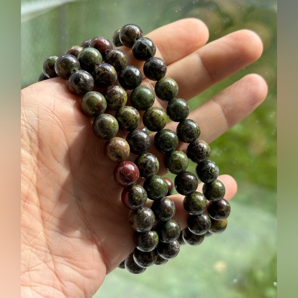 Dragon Bloodstone 8mm Bracelets - Picture 1 of 1